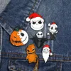 Night Kerst Halloween Schedel Pin Leuke Anime Films Games Harde Emaille Pins Verzamelen Cartoon Broche Rugzak Hoed Tas Kraag revers Badges