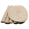 Table Cloth 4-piece Set Meal Mat Woven Round Beige Tableware Cup Pad &