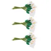 Decoratieve bloemen 144 stuks simulatie klein boeket mini-bloemboeketten nep kunstmatige decor ambachten pu kleine decoraties accessoires