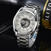 Mens Mulheres Yacht Watch Cerâmica Classic Silver Case Safira Qualidade Qualidade Automática Movimento Mecânico Relógios Pulseira de Aço Inoxidável Master Relógios de Pulso