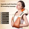 Masowanie poduszki na szyję elektryczne shiatsu gniatowanie szyi masaż szal u kształt podgrzewany szyja na ramię masażem szyjka masażer do domu trapezjusz masażer mięśni 240323