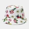 Berretti 2024 Primavera Cotone Cartoon Fiore Stampa Cappello da pescatore Cappello da sole da viaggio all'aperto per ragazza e donna