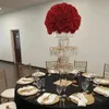 3 pezzi) 90 cm/120 cm fondo tondo Fornitore di matrimoni vaso di fiori acrilico vaso di cristallo alto fiore tromba centrotavola floreale per festa evento 815