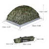 Tente de camping imperméable à l'eau coupe-vent UV pare-soleil pour 1/2 personne monocouche équipement de tente de camouflage portable extérieur 240312