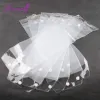 Stands 40pcs/lot 12inch26inch plastic pvc bags for packing hair extension transparent packaging bags