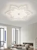 Lampadari Lampadari moderni a forma di fiore a LED Lampadari da soffitto bianchi per camera da letto Soggiorno Decorazioni per la scuola materna per bambini Illuminazione intelligente