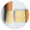 Bbq Tools Accessories Household Wooden Oil Brushes Wood Handle Grill Pastry Butter Honey Sauce Basting Bristle Round Flat Brush Baking Otcax