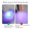 Manicure Metal Pen UV Light Lamp med Display Portable Power Poterapy UV LED -lampor Mini Handheld Lamp Nail Tools 240318