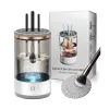 3-i-1 Electric Makeup Brush Cleaner Machine: USB laddning, automatisk kosmetisk borste snabbmitten för torrstädning F3GL#