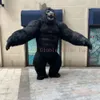 Mascot kostymer ierable King Kong Costume Gorilla Plush Furry Mascot Animal Venice Carnival Dress Suit Fursuit Event Decor