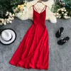 Casual Dresses Bodycon Backless Dress 2024 Women Solid Slim A-line Robe Summer Sexy Beach Holiday Camisole Ladies Clothes Vestidos