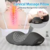 Masajeador de cuello Pillowws Almohada de masaje eléctrico Masajeador cervical Dispositivo de tracción espinal Hombro Cuello Masaje Almohada Vibración Compresa caliente Cuidado de la salud 240323