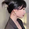 Orecchini pendenti 2024 Ciondolo circolare opale ad alto senso Accessori di lusso per feste di moda Gioielli coreani sexy per donna
