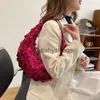 Totes Netizen Underarm Bag 2023 New Fashion Sequin Shoulder Bag Instagram Womens Trendy Shoulder Dumpling Bun H240328