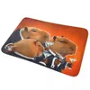 Tapis de bain Capybara Mat Brown Animal Absorbant Tapis de toilette pour douche Entrée de la maison Plancher antidérapant Custom DIY Salle de bain