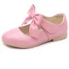 Scarpe da principessa per bambini Scarpe da bambina in pelle con fiocco oro rosa bianco Scarpe da ballo per bambini dolci Fiori Scarpe per ragazze Taglia 26-36 CSH791240311