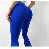 Pantalon de sport taille haute portant des fesses de pêche LL évasées pour le Yoga de Fitness pour femmes en plein air