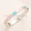 Hot Sell Brand Designer Letters Bracelets Cute Love Heart Silver Gold Plating Staiess Steel Lucky Cuff Bangles Women Girls Wedding Party Charm Bangles Jewelry Gift