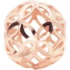 Łańcuchy 585 Purple Gold Chinese Style puste okrągły koralik wisiorek 14K Rose Splated Urocze proste damskie naszyjnik biżuteria