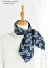 Mouchoirs Style classique Paisley imprimé foulard en sergé de soie naturelle foulards en soie véritable mouchoir de luxe pour hommes printemps automne foulard Hijab L240322