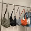 Sacs à bandoulière en Nylon souple pour femmes, grands sacs à main de luxe matelassés sur le côté, diamant seau pour dames