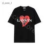 Lanvins t shirt mens kvinnor designer t skjortor tryckt mode lanvin skjorta toppkvalitet bomull kort ärm lyx hip hop tshirt lanvis skjorta 3474