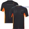 Nouveau McLarens F1 T-shirt Apparers Formule 1 Fans de sports extrêmes Vêtements respirants supérieurs surdimensionnés surdimensionnés personnalisés