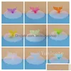 Drinkware Lid Mticolor Sile Dustproof Cup Lids Butterfly Er Silica Gel Sealing Cup-Er T9I002088 Drop Delivery Home Garden Kitchen Dini Dhiuh