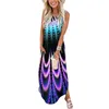 Casual Dresses Women Loose Sundress Long Dress Sleeveless Split Maxi Summer Beach With A Line Cocktail For