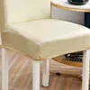 Chair Covers 4pack/lot Stretch Artificial Leather Dining Protector For Easy Maintenance Effortless Care