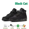 4 4s Chaussures de basket-ball Première classe Black Cat Bred Reimagined Metallic Gold Vivid Soufre Military Blue White Thunder Fear Olive Toile Sports Trainers Sneaker