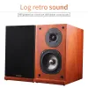 Speakers Hifi Speaker Box Wood Computer Speakers Bass Stereo Music Player Wooden Subwoofer Sound Box For PC Phones