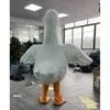 Costumes de mascotte 2,6 m Costume jaune adulte Pékin Duck iantable Costume Full Body Furry Mascot Mascot pour divertissements Party
