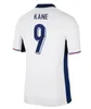 새로운 2024 잉글랜드 축구 셔츠 Bellingham 축구 유니폼 홈 어웨이 잉글랜드 유로 24 Kane Rashford Foden Kids Kit Men Jersey