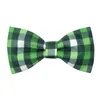 Hundkläder 50/100st St Patrick's Day Bows avtagbar krage Pet Bow Tie Accessories levererar små bowties