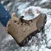 Chaussures de Fitness Sikcrown bottes imperméables pour les hommes froids 2024 hiver baskets d'extérieur neige garder au chaud en peluche cheville travail décontracté 48