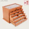 Jewelry Boxes Christmas Gift Smart Organizer % Wood Jewelry Box for Woman Jewelry Boxes for Storage Earrings Rings Necklace L240323