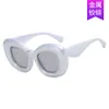 2 PCSファッション高級デザイナーインフレータブルパンY2Kサングラスファッション2024新しいサングラス未来のテクノロジーセンセーションサングラス