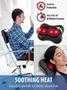 Massaging Neck Pillowws Shiatsu Back and Neck Massager with Heat - 3D Deep Tissue Kneading Back Massage Pillow for Upper Lower Back Neck ShoulderCalf 240323