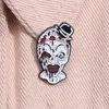 Broche en émail de personnage de film d'horreur, Badge de Clown d'halloween, broches de dessin animé, accessoires de bijoux pour sac à dos et vêtements