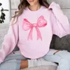 Coquette Pink Bow Baby Sweatshirt Soft Girl Retro Lottro Endery Trendy Pinterest Clothes 240318