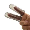 Masturbators Sex Toys For Woman Reusable Finger Condoms Clitoris Stimulator Penis Sleeve Condom Vagina Masturbation Toys