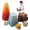 Tri Nesting Empilage jouets Faisons des blocs de construction souples Montessori en silicone pour bébé empilant des puzzles de jouets pour enfants cadeaux éducatifs 24323