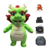 Costumi mascotte 2m / 2.6m Carino Iatable Dragon Suit Adulto Walking Blow Up Costume mascotte per festa di compleanno Stage Wear Fancy Dress