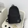 Рюкзак школьная сумка для женщин мужчин нейлоновый ноутбук однотонный подростковый большой вместительный дорожный рюкзак