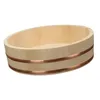 Bols Sushi en bois bol de riz portable pratiques multipurpose réutilisable baril durable pour la cuisine de la cuisine de la cuisine bibimbap