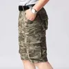 Shorts pour hommes Grande taille militaire hommes camouflage cargo shorts été nouveau Y2k rétro sac à dos sports de plein air décontracté genou longueur pantalon tactique 44 24323