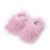 Nueva imitación resistente playa de oveja zapatillas de cabello cálidos hogares diarios diariamente zapatillas de algodón informales luz 36-49