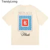 24ss Rhude Hommes T-shirt Designer Casual Marque De Mode À Manches Courtes Europe Amérique Hommes Femmes Col Rond T-shirts