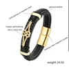 Charm Armband 2024 Fashion Design Micro-Subted Leather Cord unisex armband för män och kvinnor rostfritt stål smycken